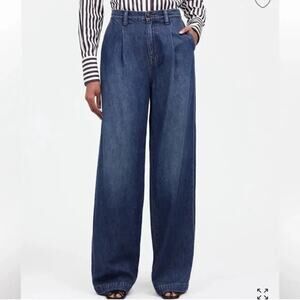 Madewell Harlow High Rise Jeans Baggy Straight Wide Leg Size 27 Tall